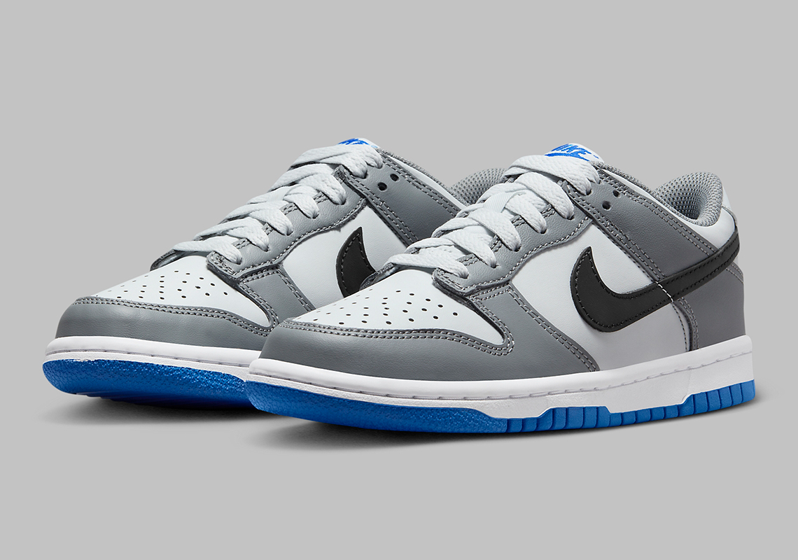 Royal Blue Hues Anchor This Greyscale Nike Dunk Low