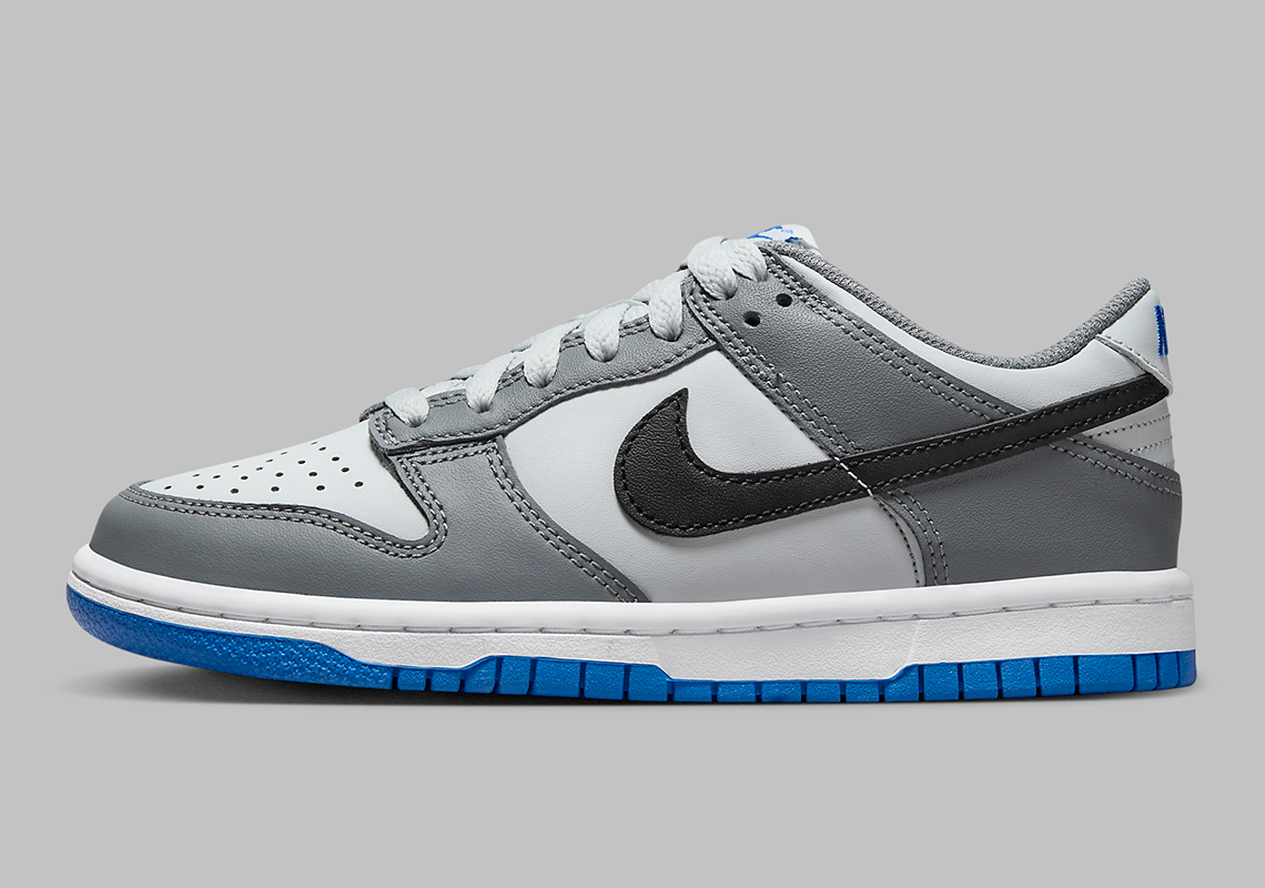 Nike Dunk Low Gs Grey Blue Black Fb9109 001 6