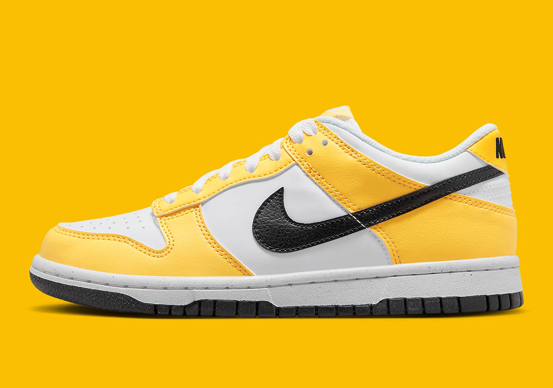 Nike Dunk Low Next Nature Gs Yellow Black White Fn3807 800 3