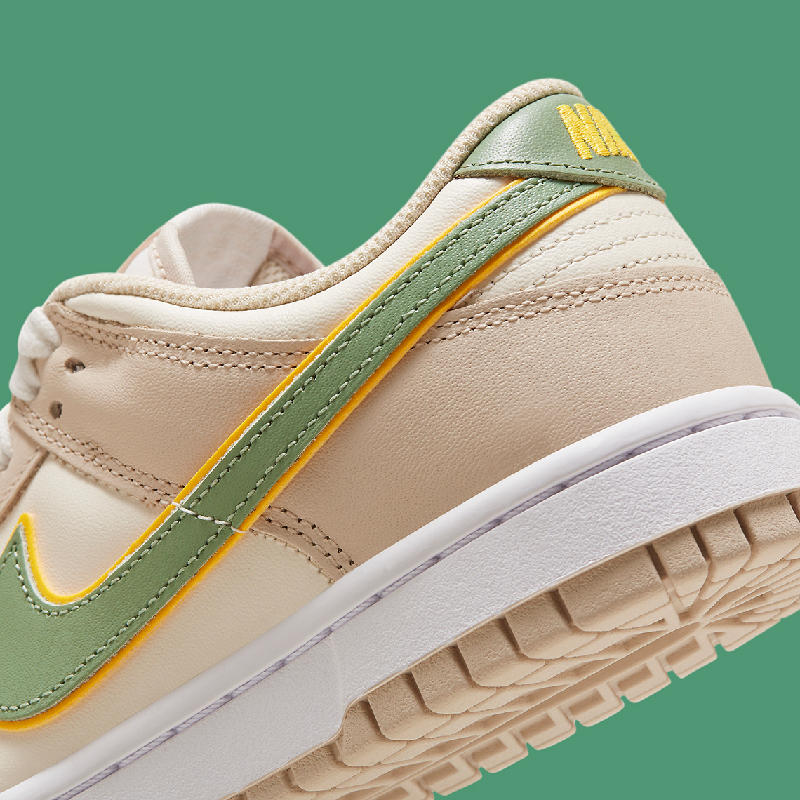 Nike Dunk Low Tan Green Yellow 5