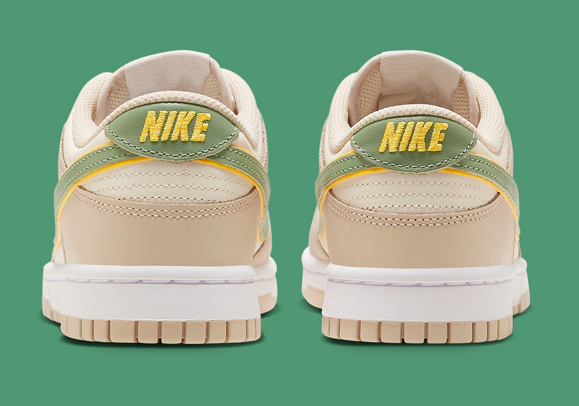 Nike Dunk Low Tan Green Yellow 6