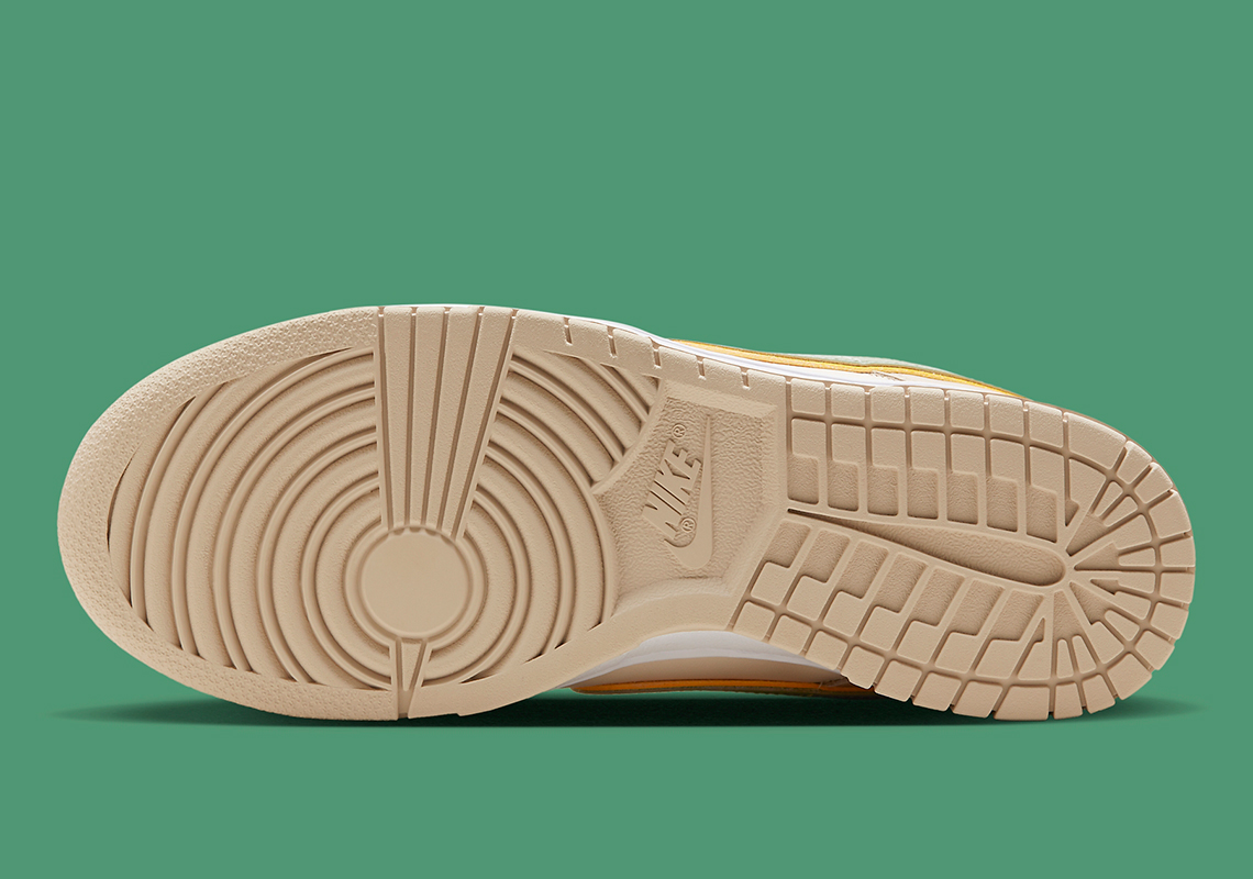 Nike Dunk Low Tan Green Yellow 7