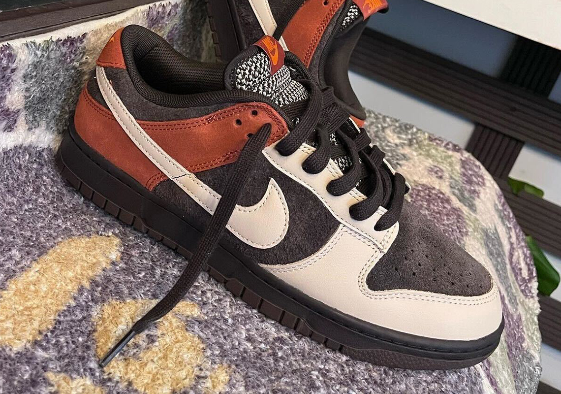 Nike Dunk Low Velvet Brown Sanddrift Rugged Orange Fv0395 200 1