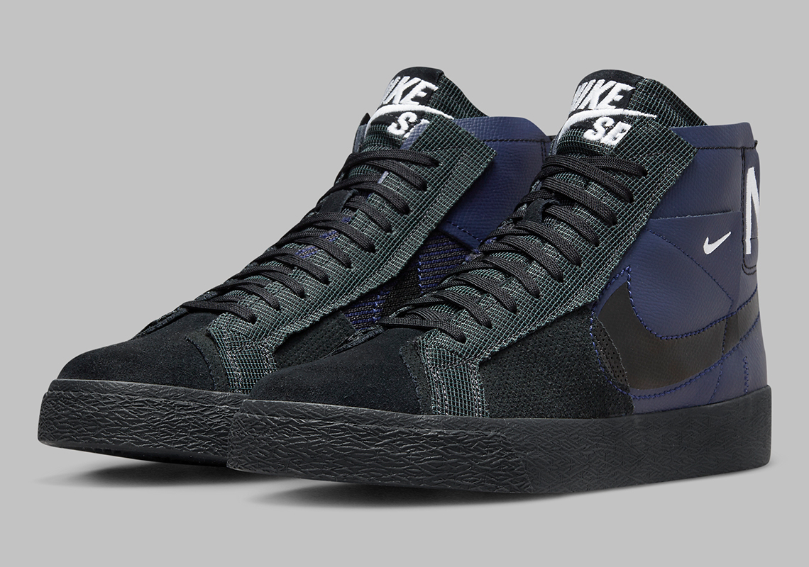 Nike Sb Blazer Mid Navy Black Fd5113 400 3