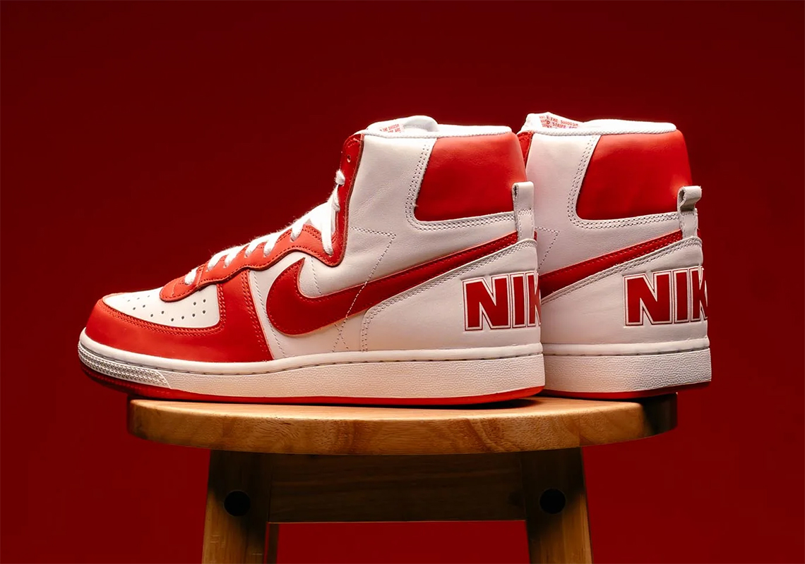 Where To Buy The Nike Terminator High "White/University Red"