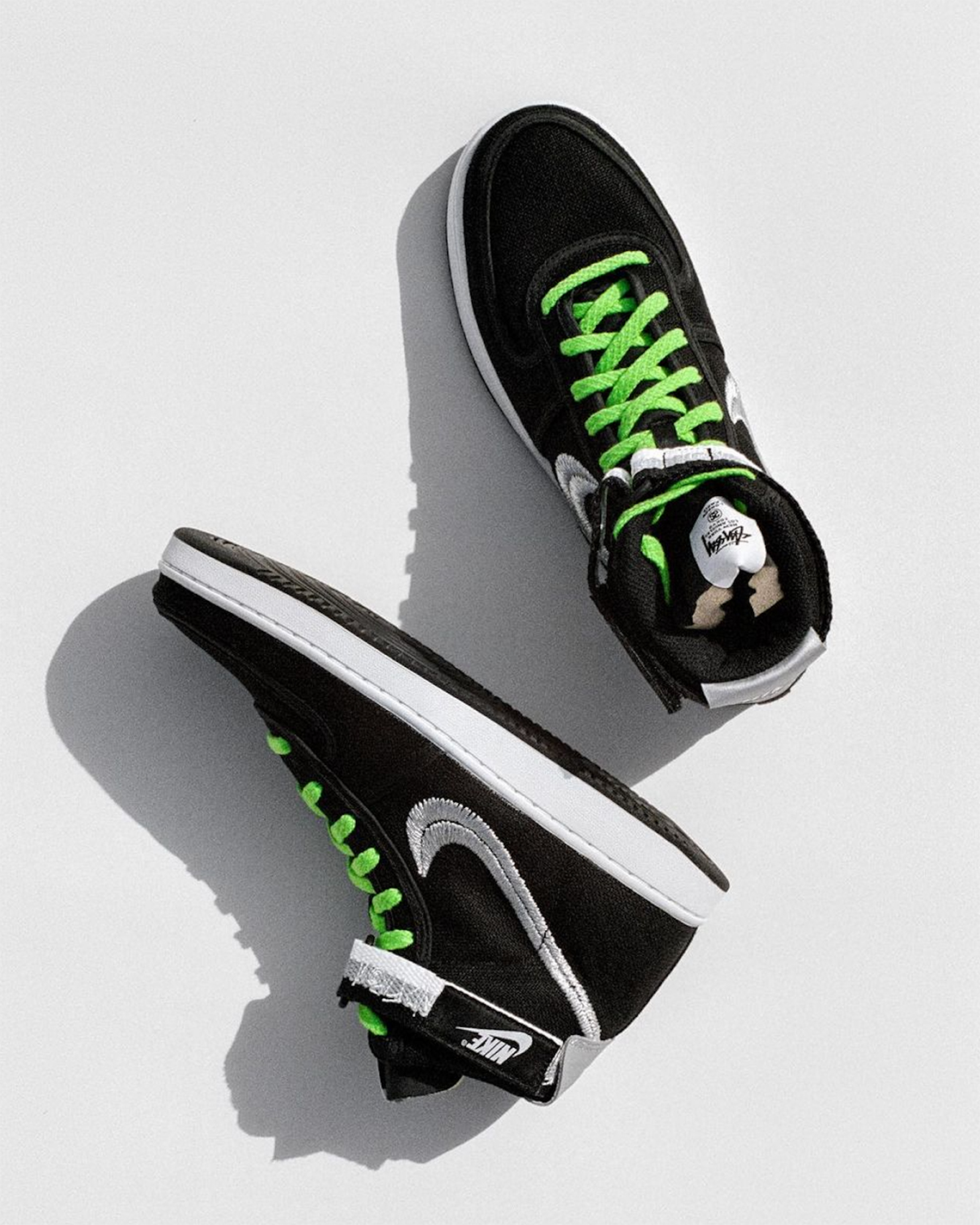 Stussy Nike Vandal High Black Silver Release Date