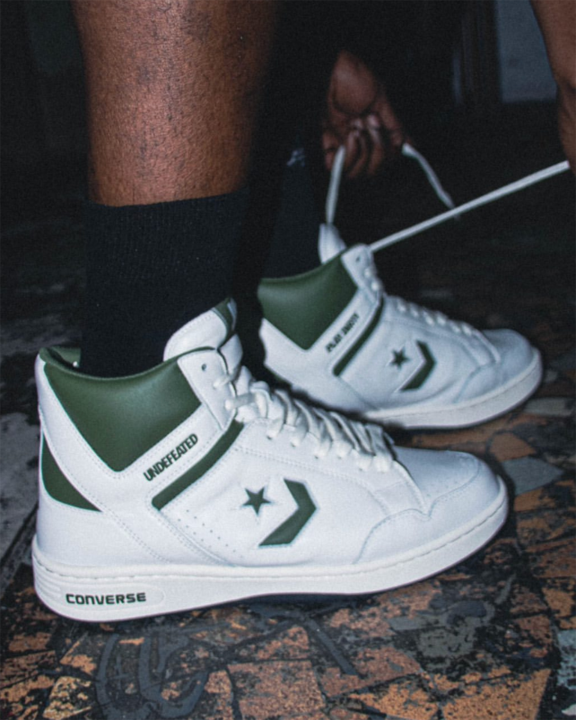 Undefeated Converse Weapon White Olive