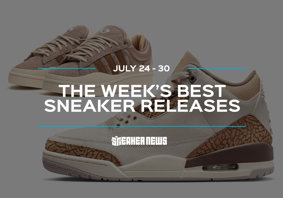 Releasing This Week: AJ3 "Palomino," Bad Bunny x adidas Campus, And Nike Dunk Restocks