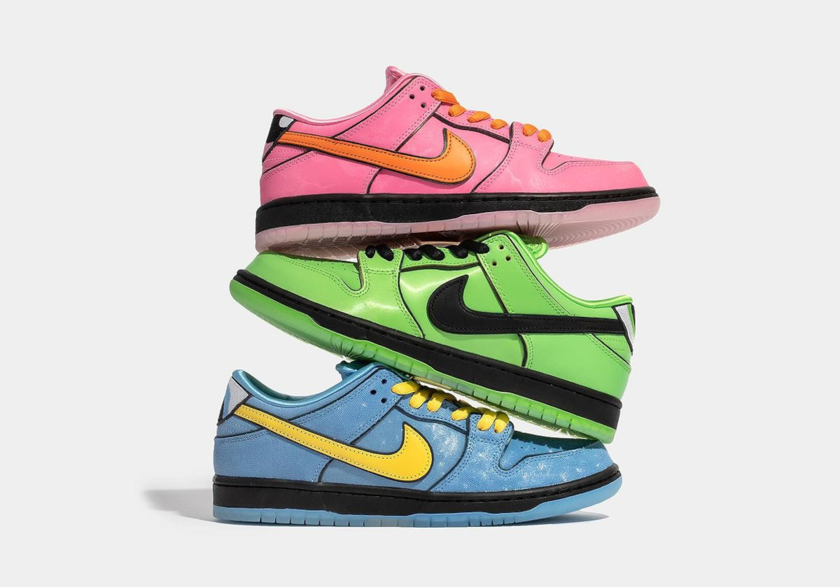 The Powerpuff Girls x Nike SB Dunk Low Collection Releases Via SNKRS Scratch