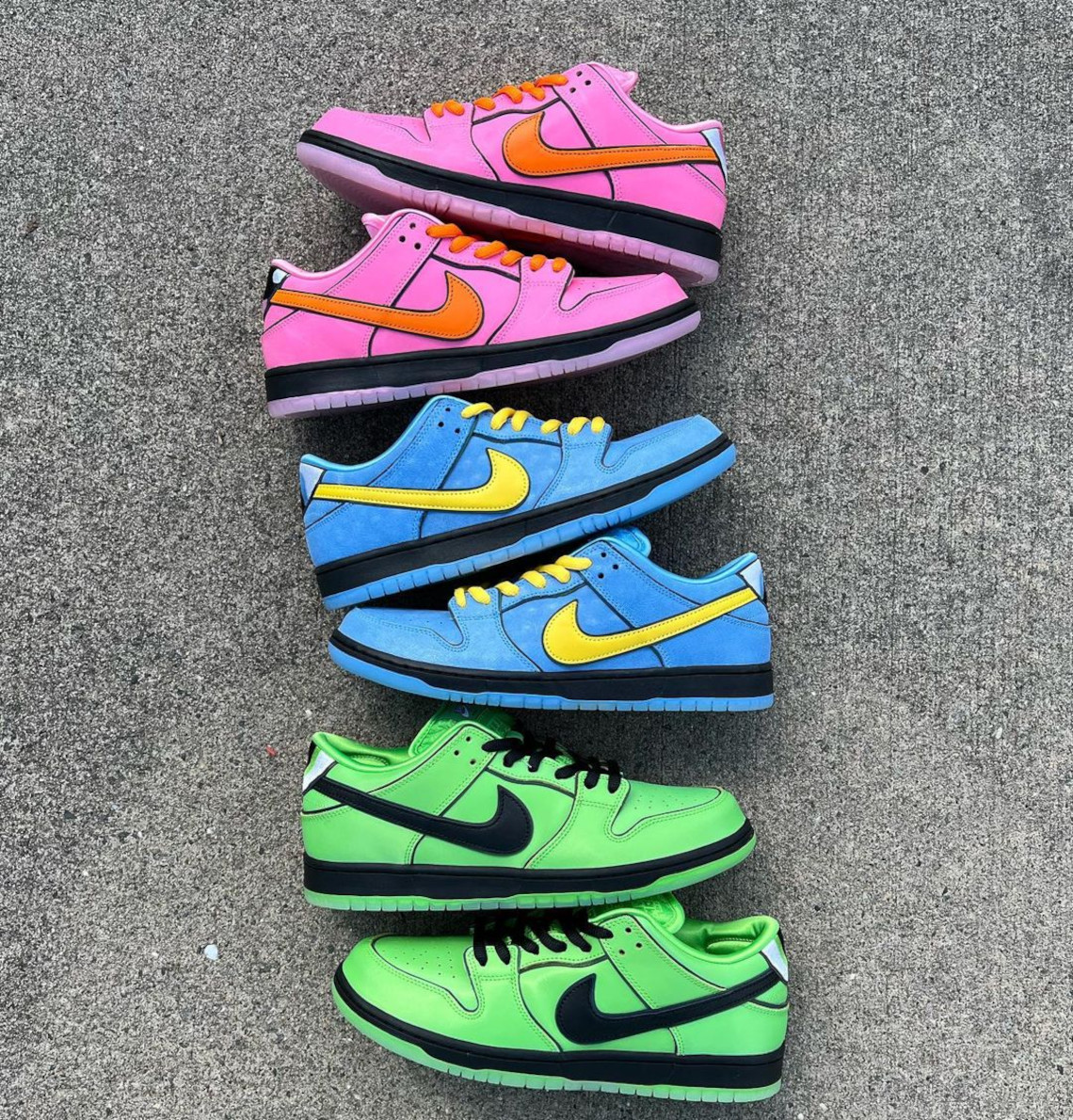 Powerpuff Girls Nike Sb Dunk Low Collection 1