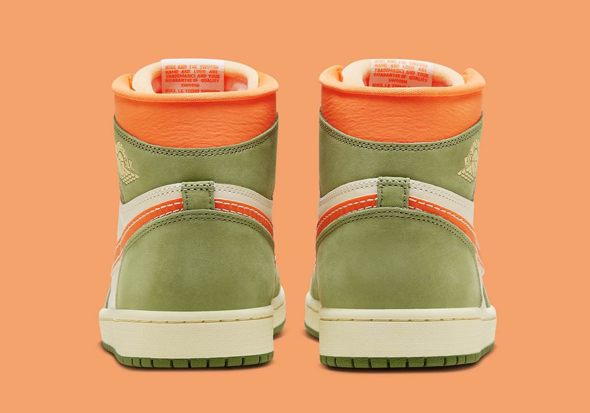 Air Jordan 1 Celadon Sky J Light Olive Bright Mandarin Coconut Milk Fb9934 300 Release Date2