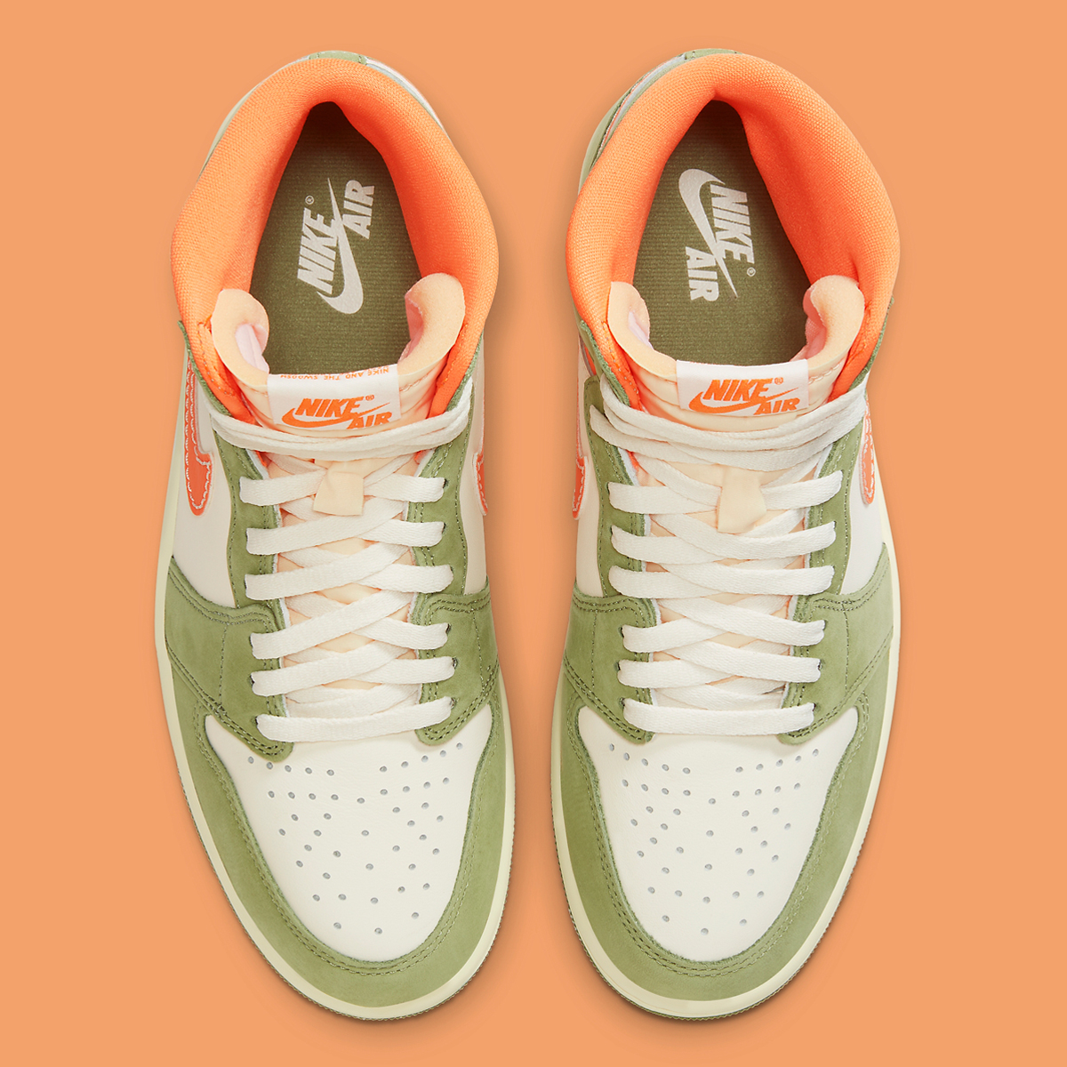 Air Jordan 1 Celadon Sky J Light Olive Bright Mandarin Coconut Milk Fb9934 300 Release Date5