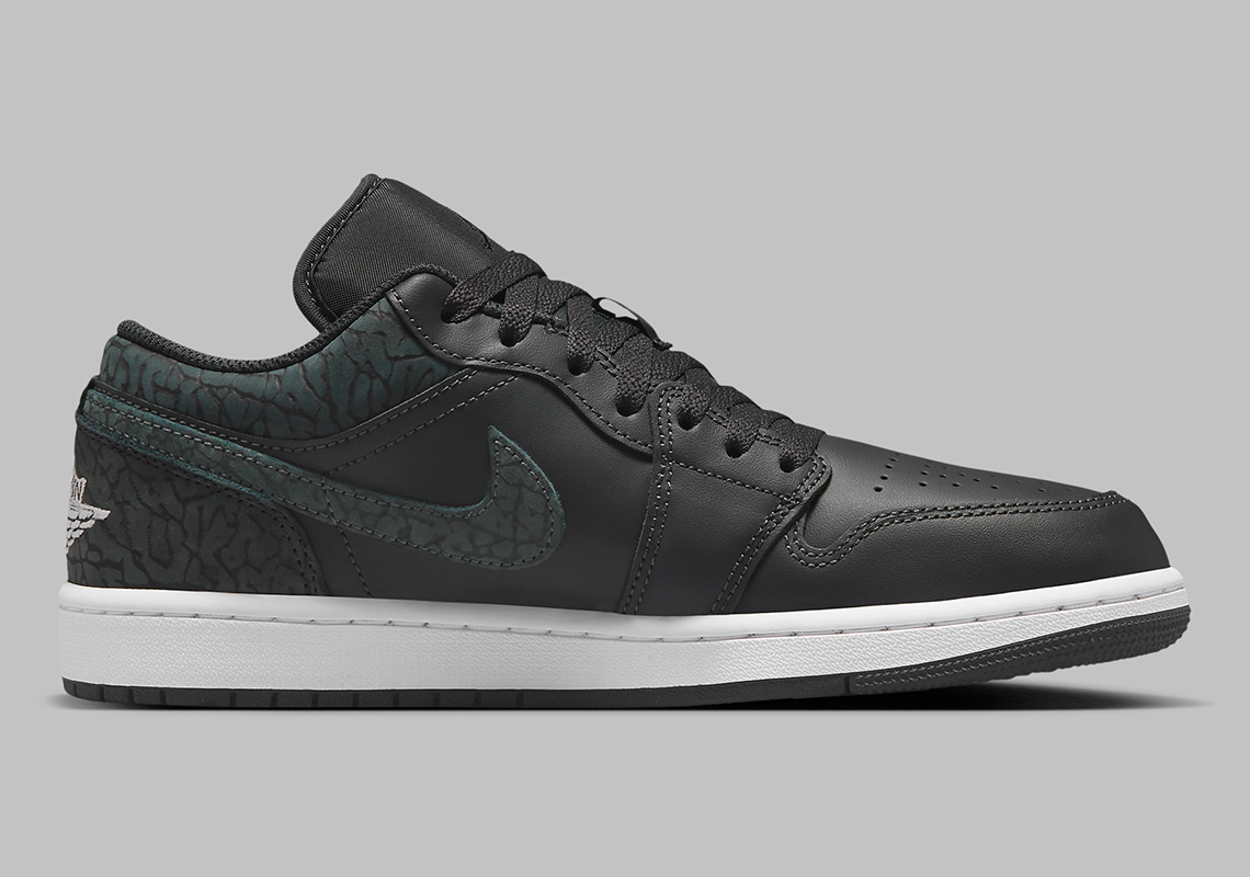 Air Jordan 1 Low Black Elephant Fb9907 001 1