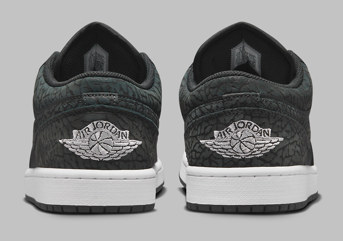 Air Jordan 1 Low Black Elephant Fb9907 001 2