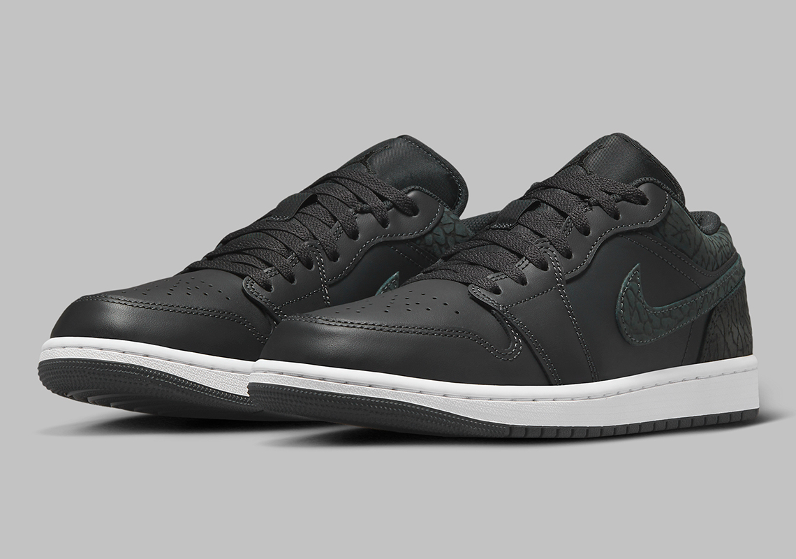 The Air Jordan 1 Low Receives A Dark Elephant Print Treatment