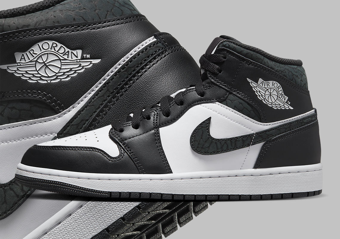 "Off-Noir" Elephant Print Appears On The Air Jordan 1 Mid