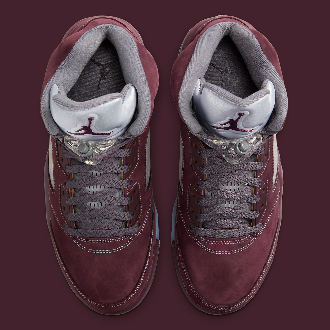 Air Jordan 5 Se Deep Burgundy Light Graphic Metallic Silver Dz4131 600 2