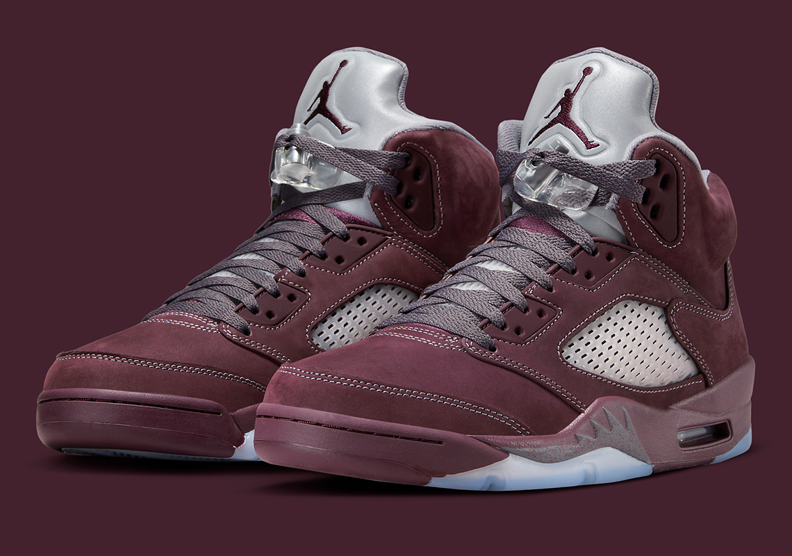 Air Jordan 5 Se Deep Burgundy Light Graphic Metallic Silver Dz4131 600 6