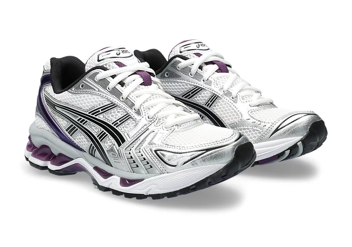 Asics Gel Kayano 14 Womens White Dark Grape 1202a056 111 2