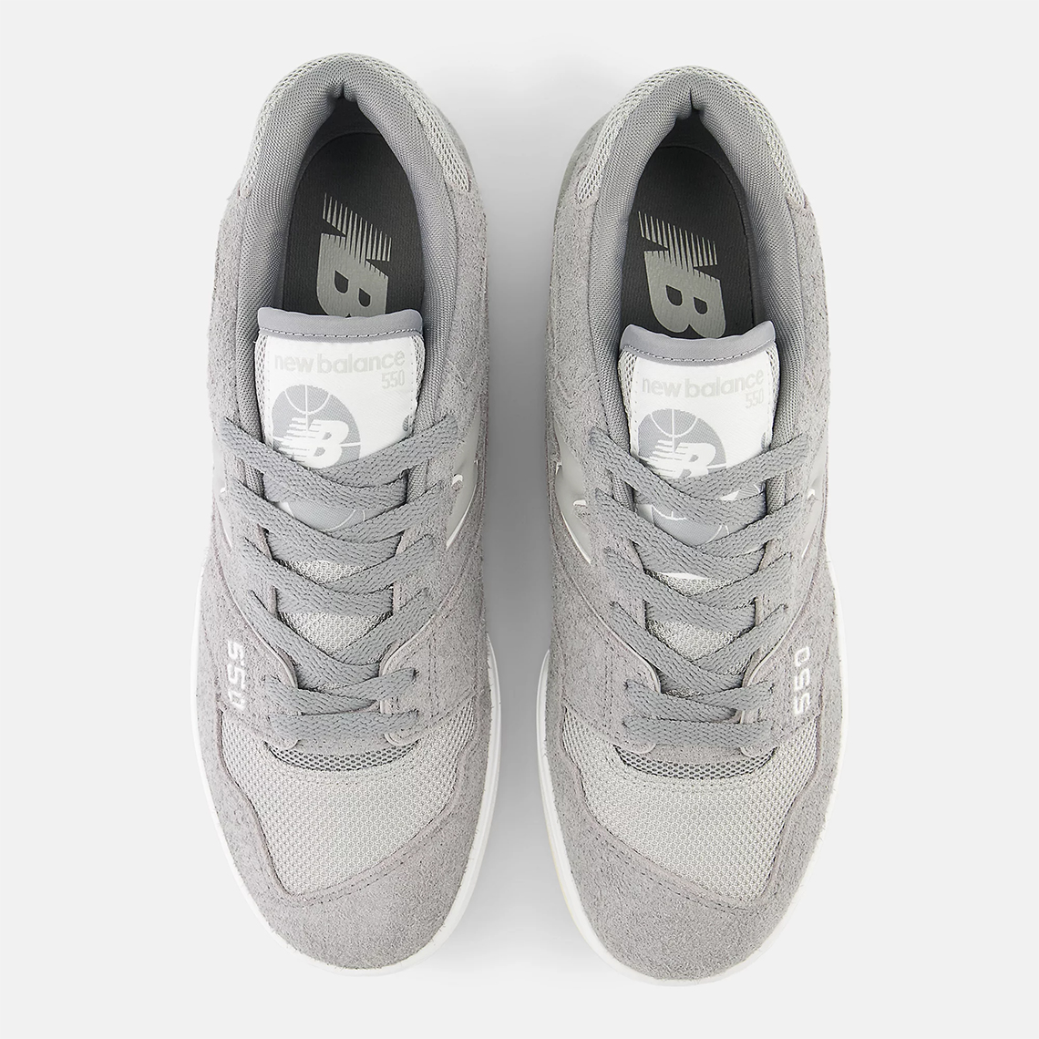 New Balance 550 Grey Suede Bb550phd 4