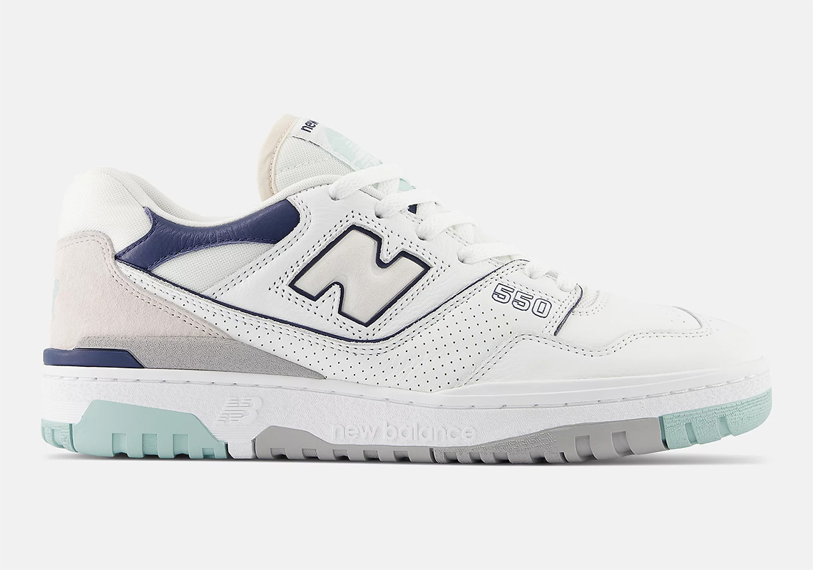 New Balance 550 White Mint Navy Bb550wca 6