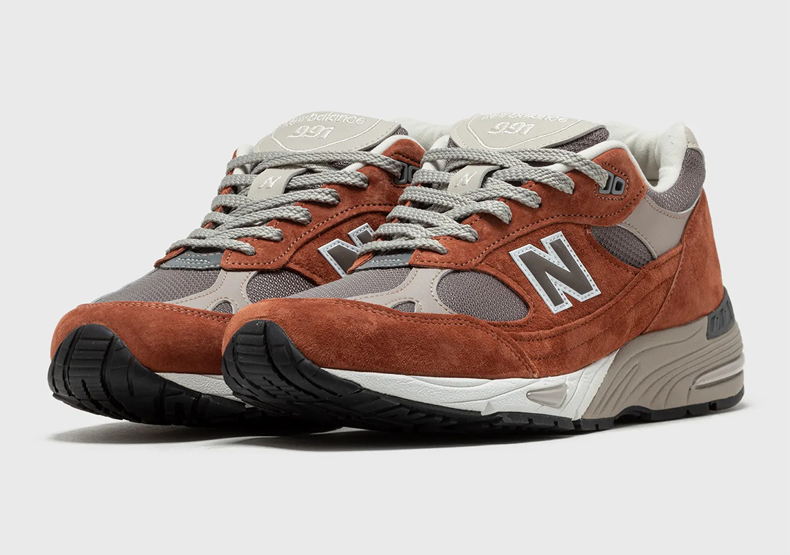 The New Balance 991 Made In UK Dresses In "Sequoia"