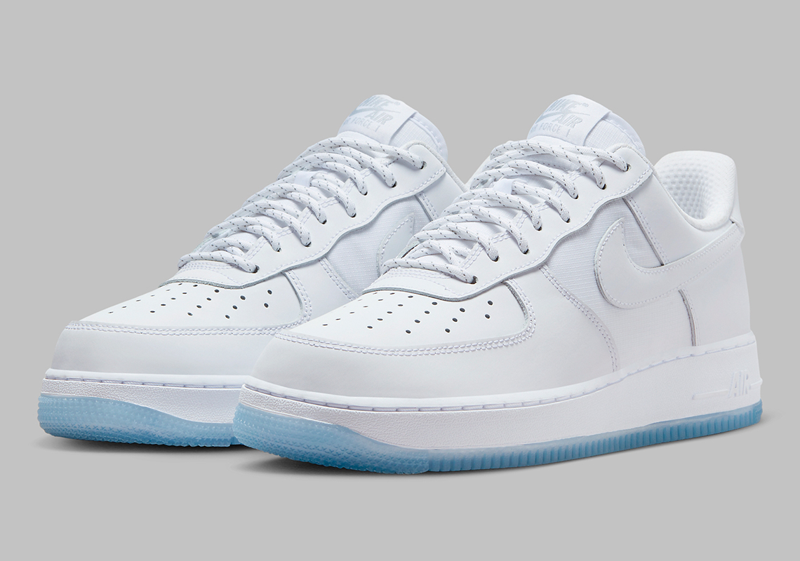 Icy Blue Outsoles Round Out This Clean Nike Air Force 1 Low