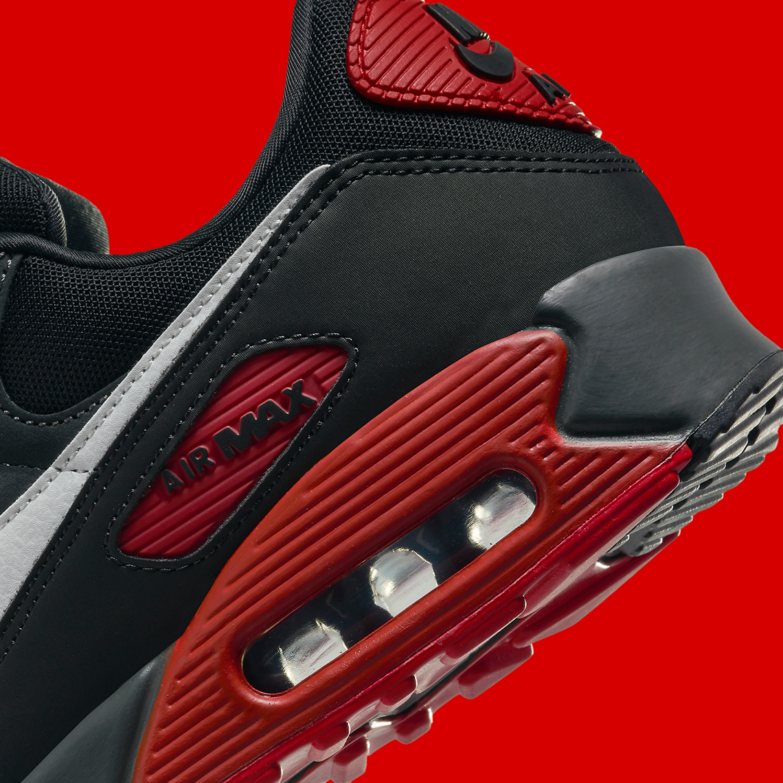 Nike Air Max 90 Black Red Fb9658 001 4