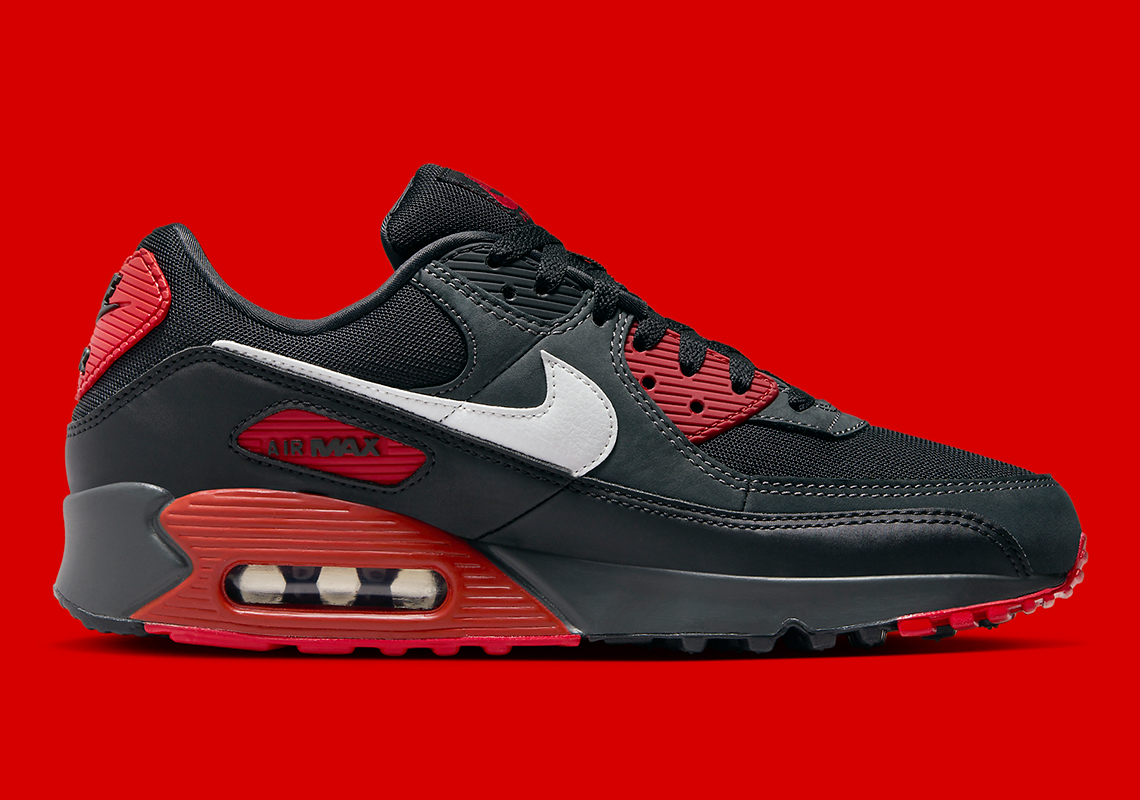 Nike Air Max 90 Black Red Fb9658 001 5