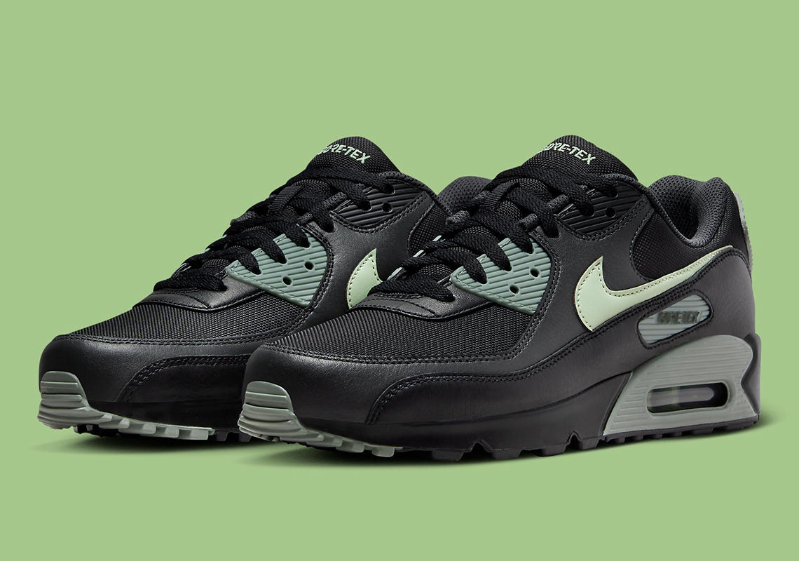 Nike Air Max 90 Gore Tex Black Honeydew Anthracite Mica Green Fd5810 001 8