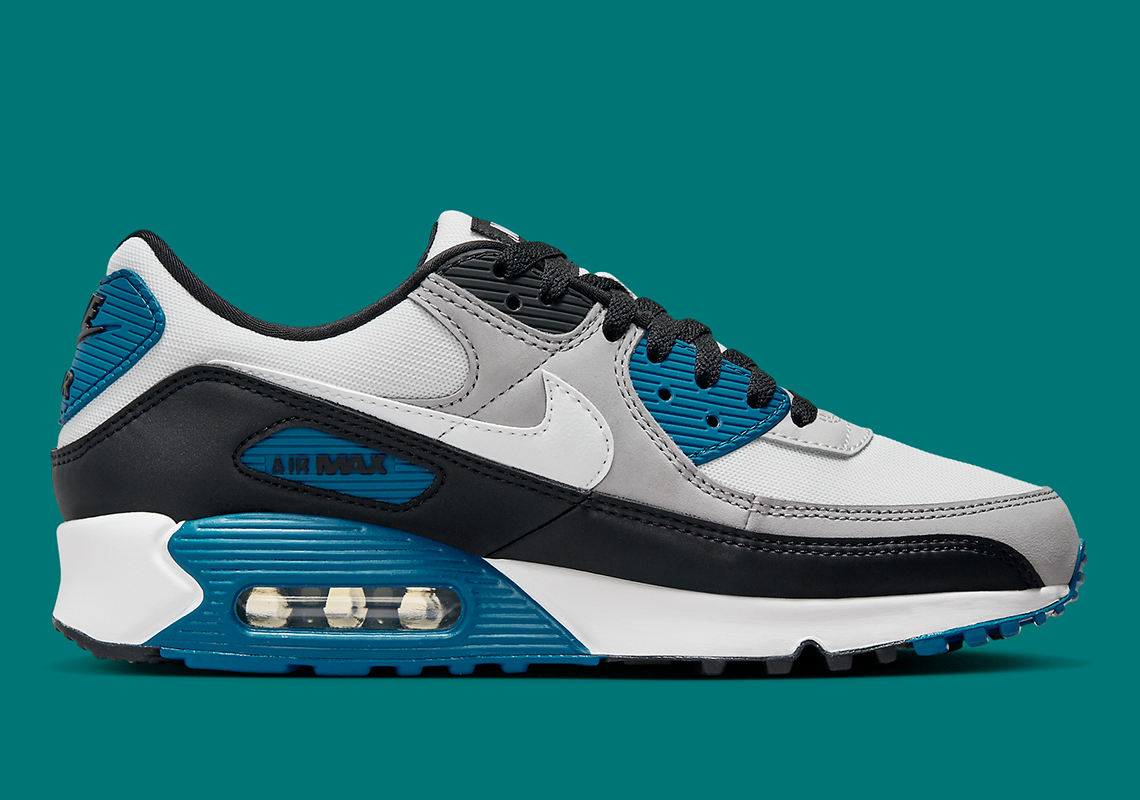 Nike Air Max 90 White Black Teal Fb9658 002 1