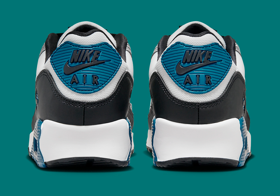 Nike Air Max 90 White Black Teal Fb9658 002 7