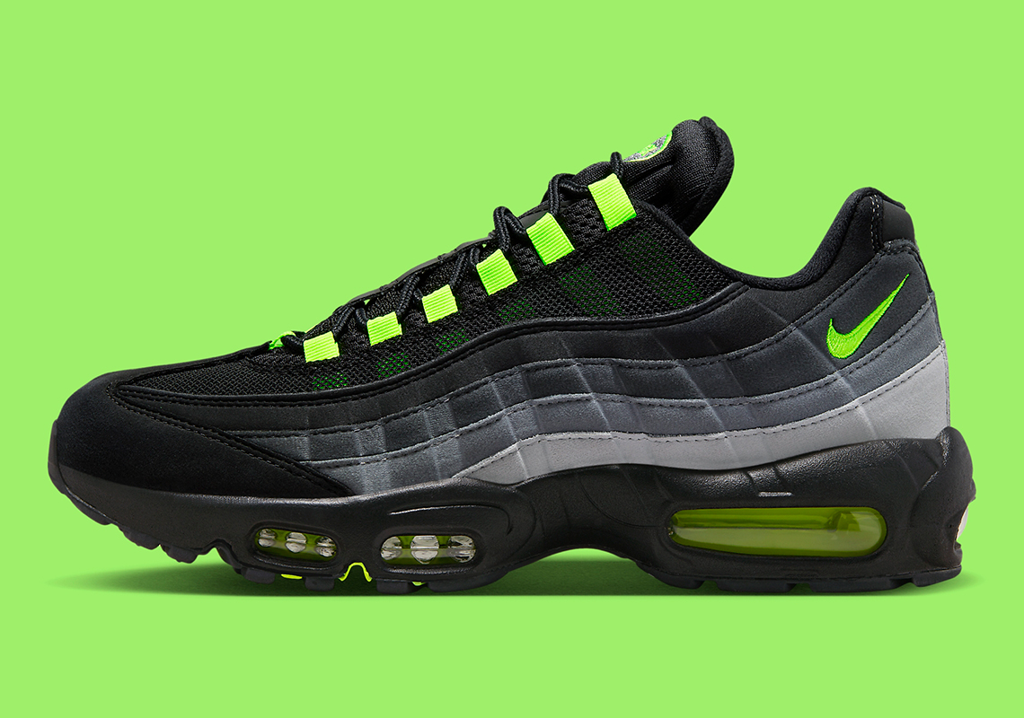 Nike Air Max 95 Black Grey Neon Fv4710 001 3