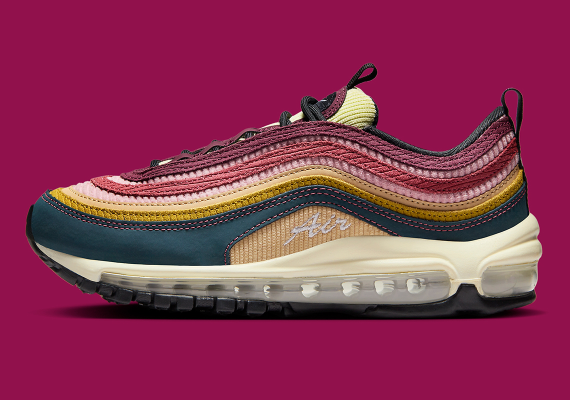 Corduroy And Cursive Add Retro Flair To The Nike Air Max 97