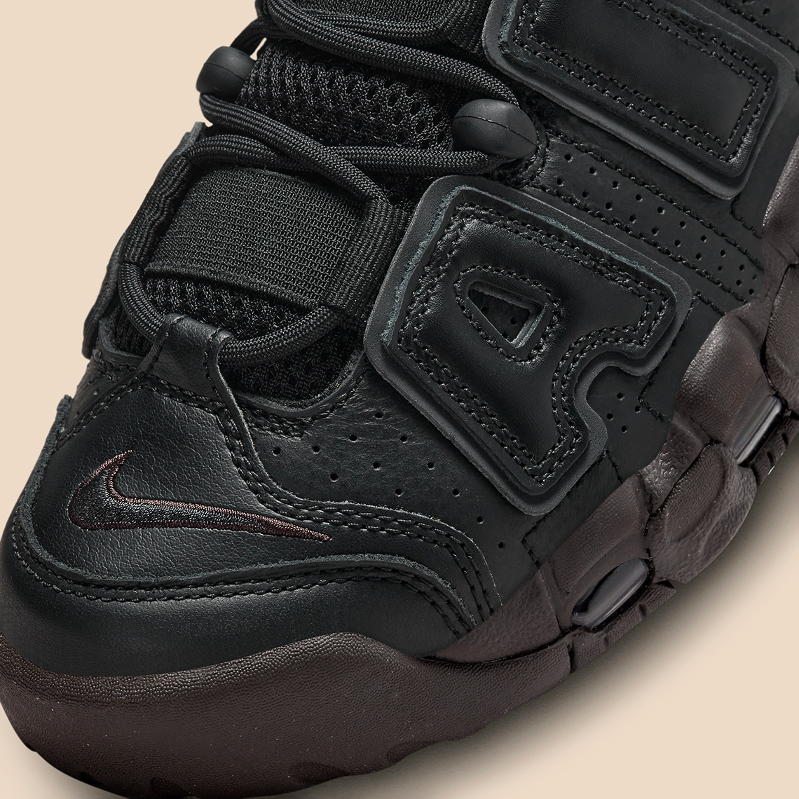 Nike Air More Uptempo Black Dark Brown Dv1137 001 3