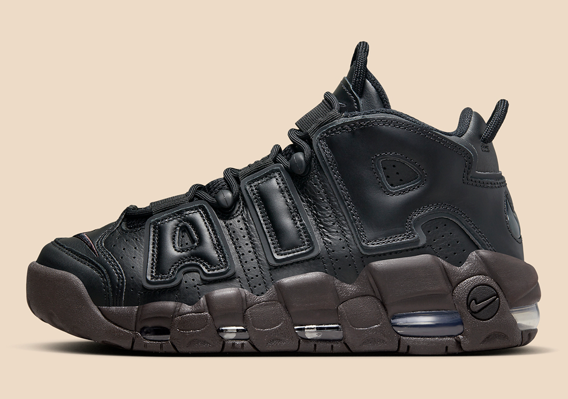 Nike Air More Uptempo Black Dark Brown Dv1137 001 5