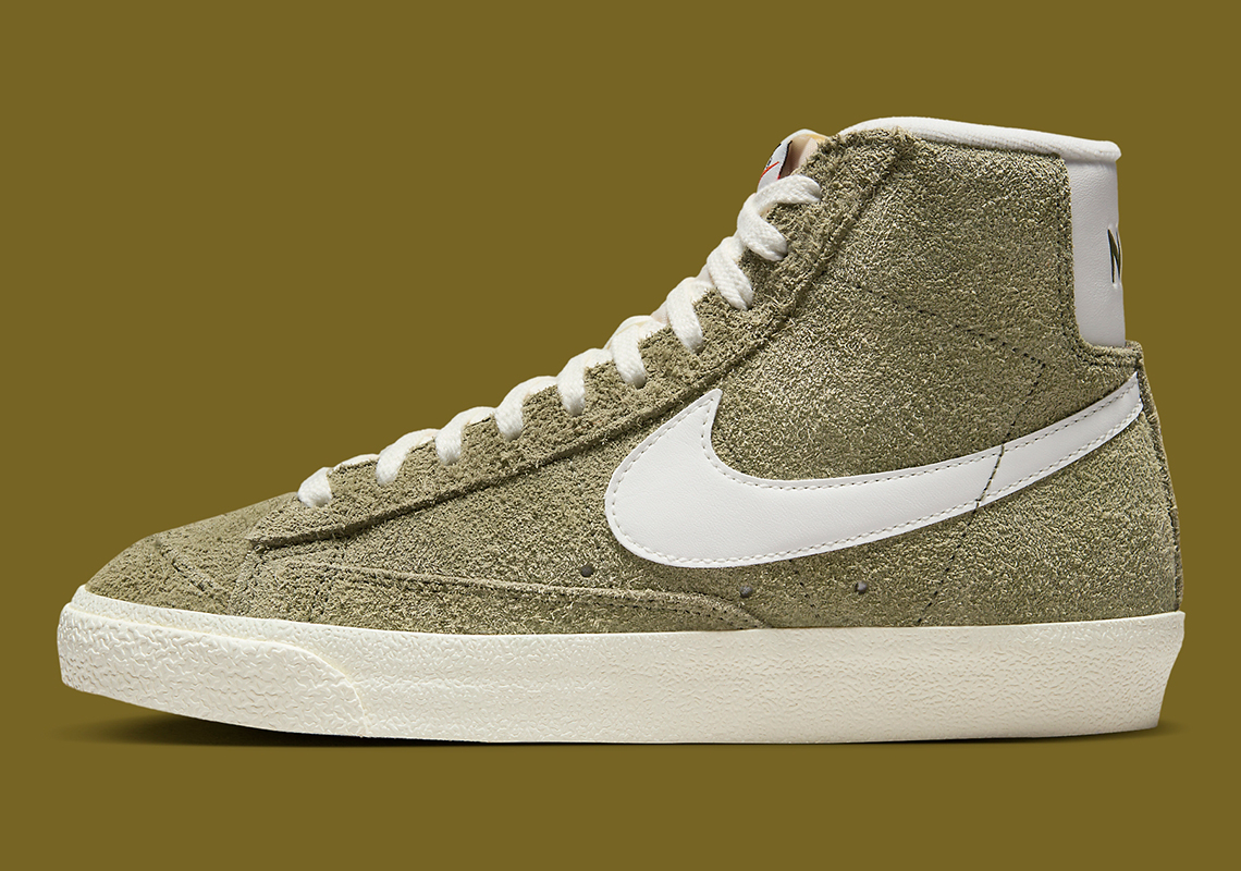 Nike Blazer Mid 77 Olive Suede Dv7006 201 4