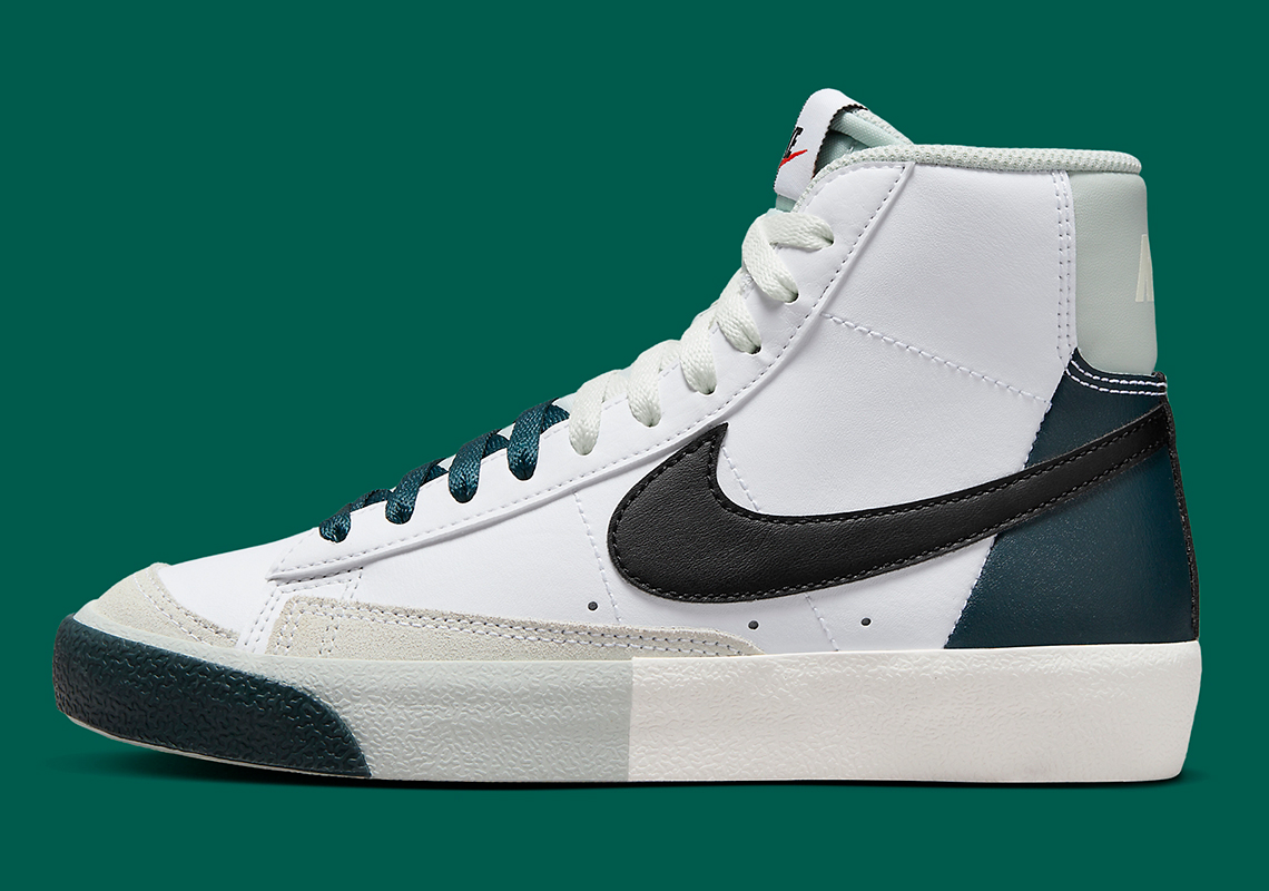 Nike Blazer Mid 77 Remix Split White Black Spruce Fn6937 101 4