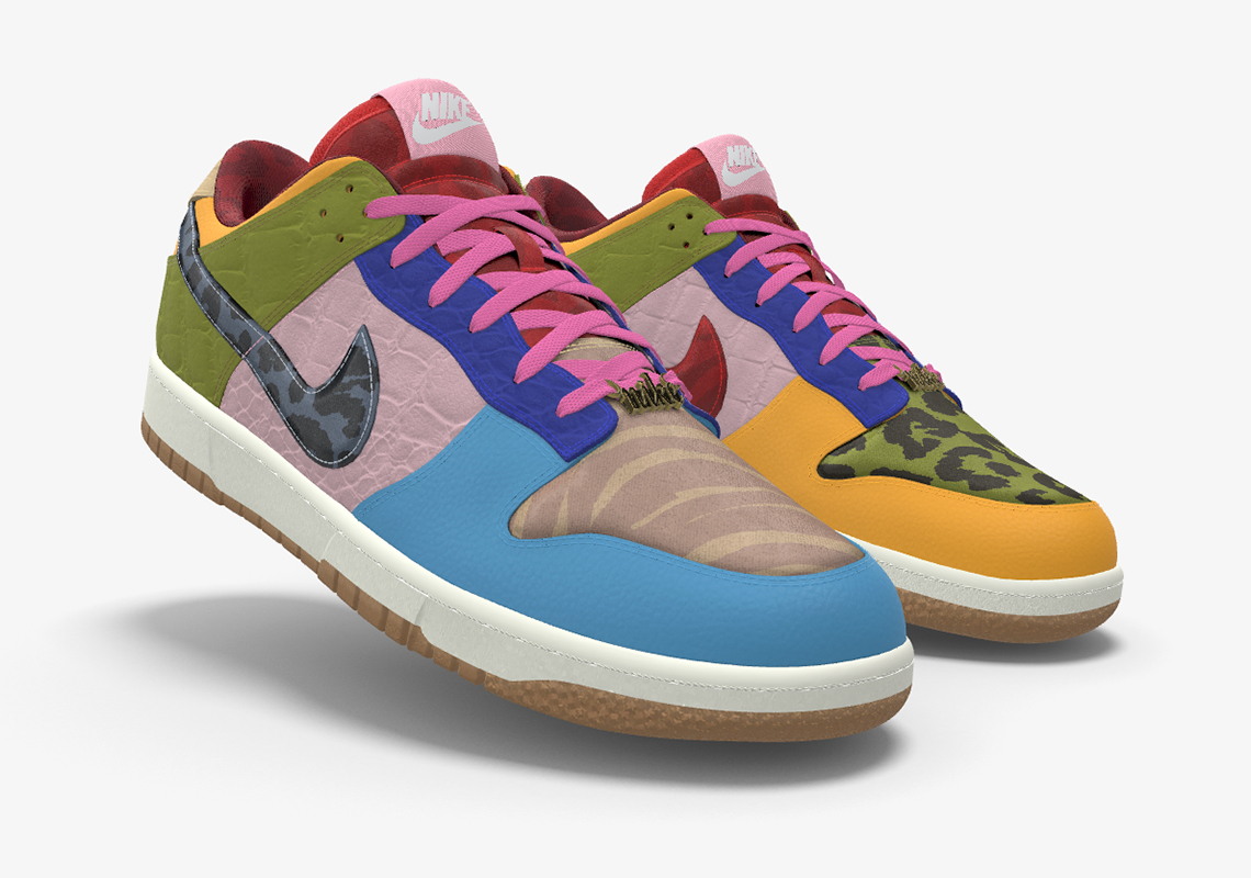 Nike By You Dunk Low Animal Prints