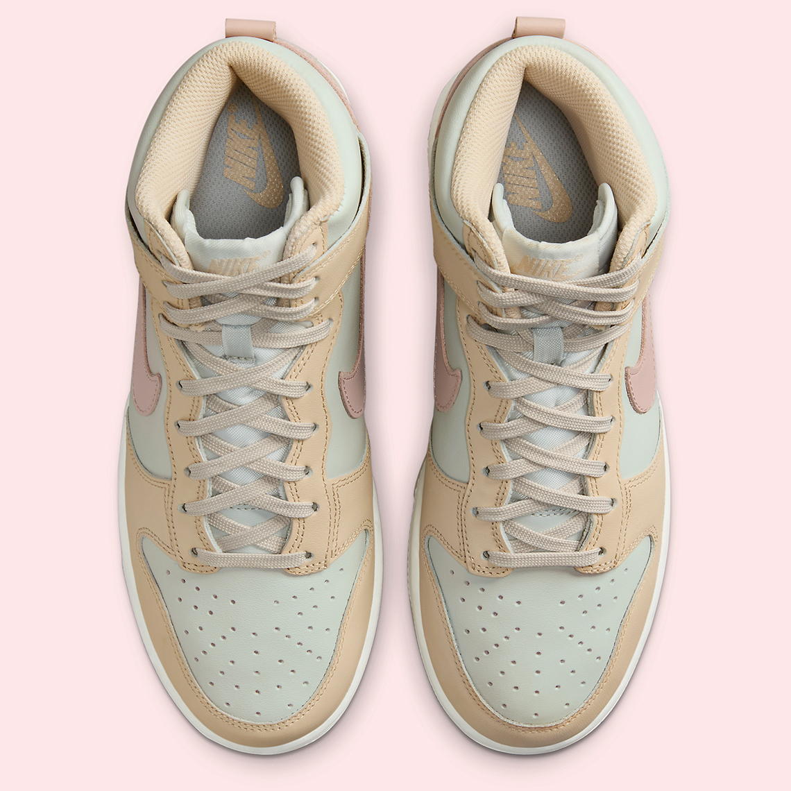 Nike Dunk High Tan Grey Pink Dd1869 113 7