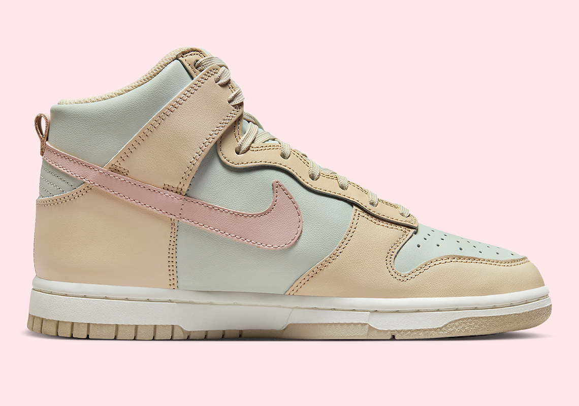 Nike Dunk High Tan Grey Pink Dd1869 113 8