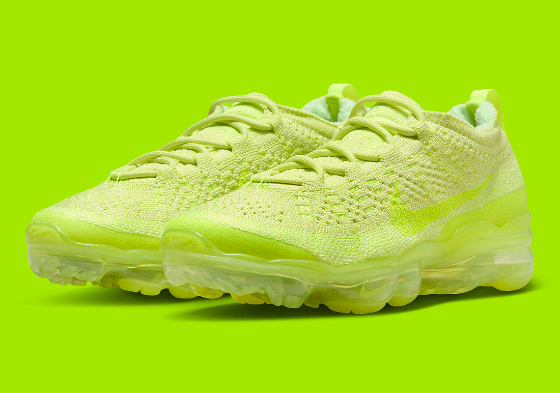 The Nike Vapormax 2023 Flyknit Goes Full-Fledged "Tennis Ball"