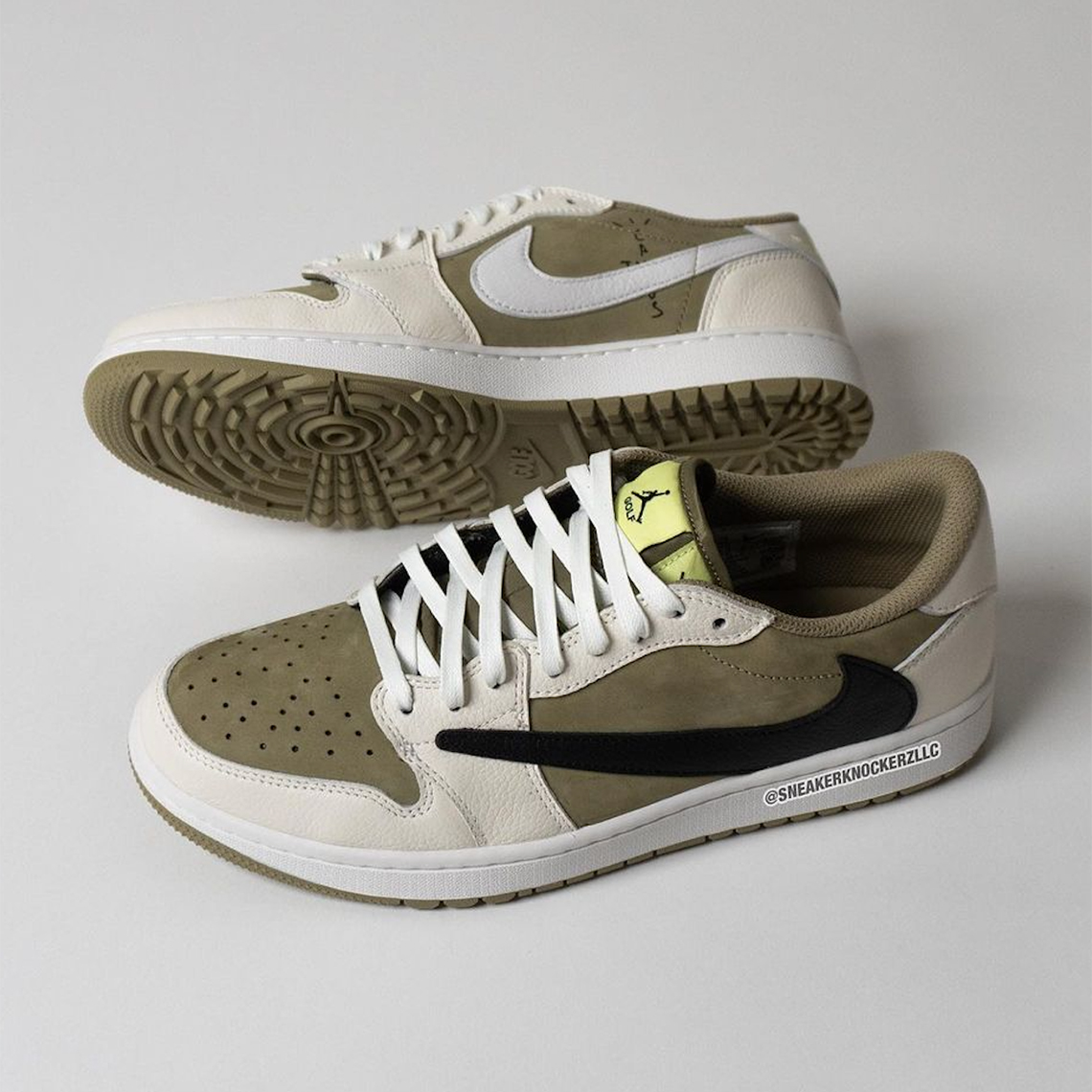 Travis Scott Air Jordan 1 Low Golf Olive Fz3124 200 11