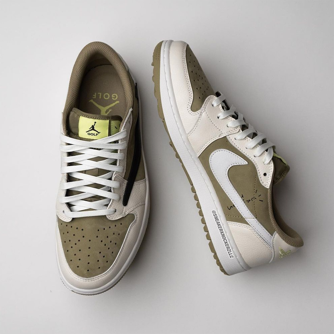 Travis Scott Air Jordan 1 Low Golf Olive Fz3124 200 6