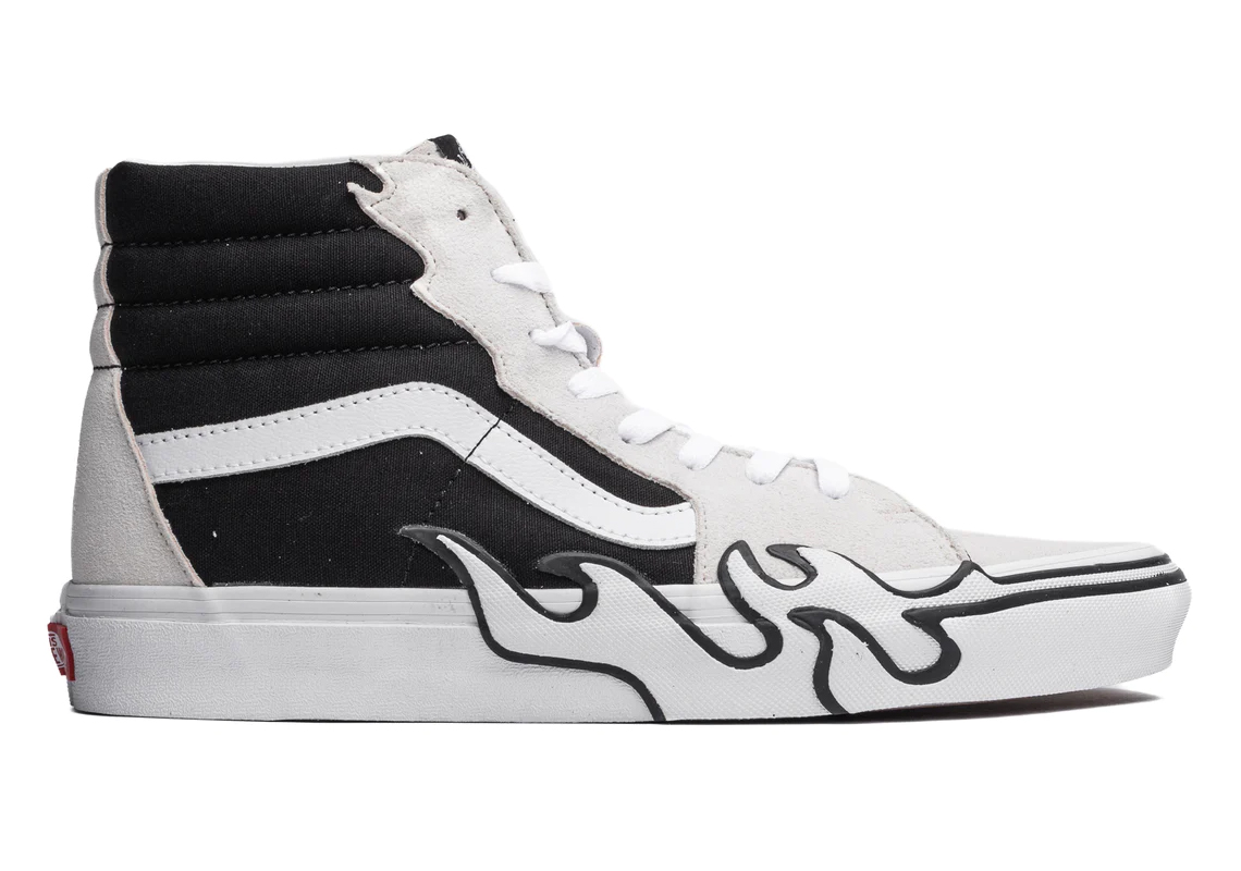 Vans Sk8 Hi Flames Black Vn0005ujuy61 1