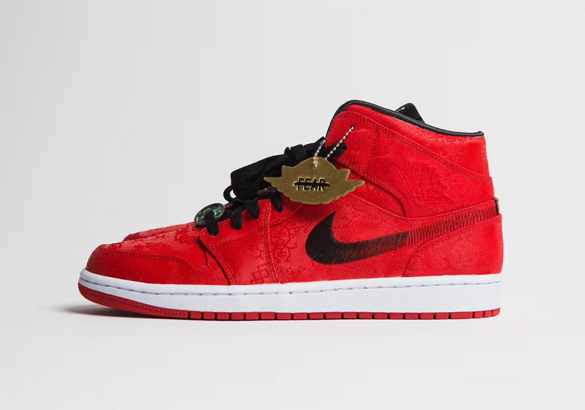 Clot Air Jordan 1 Mid Red Silk