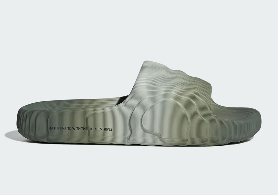 Adidas Adilette 22 Wonder Silver Silver Green Ig7494 4