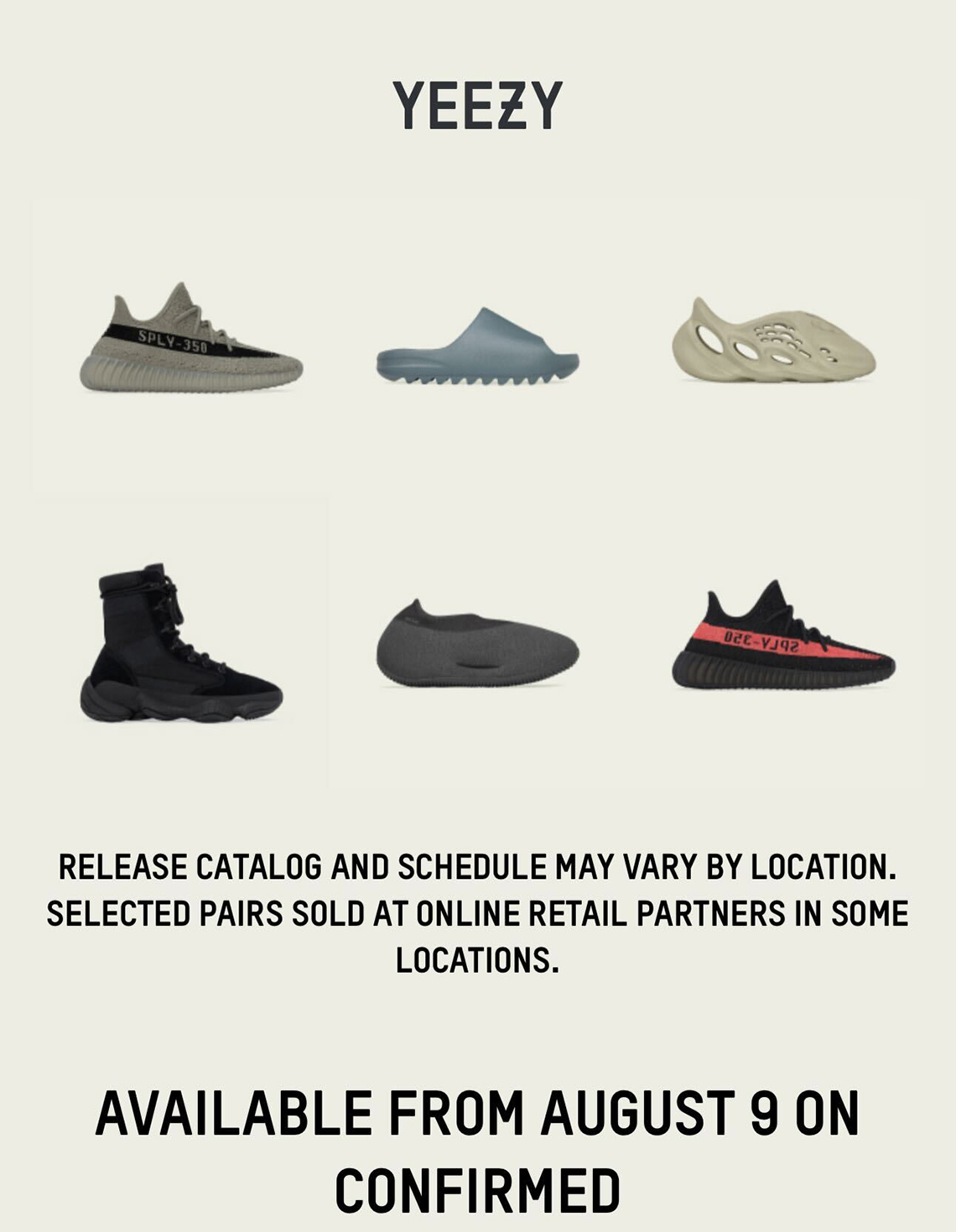 Adidas Yeezy August 9 2023 Releases 1