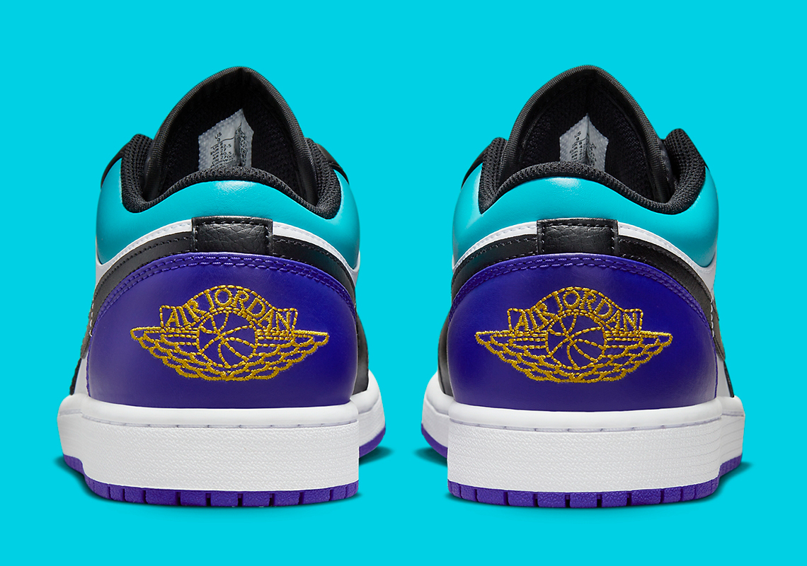 Air Jordan 1 Low Black Purple Teal 553558 154 4