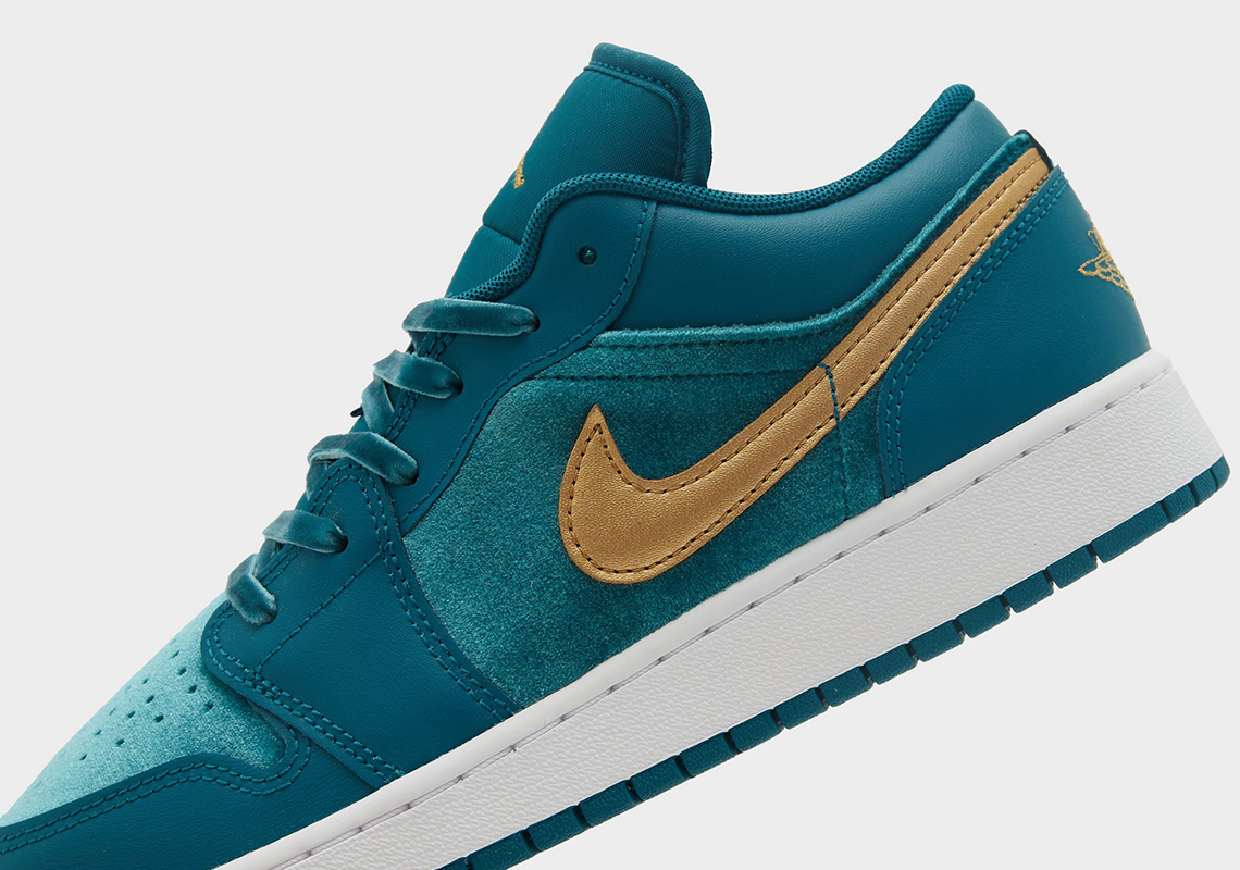 Air Jordan 1 Low Gs Teal Velvet 2